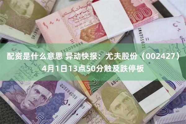 配资是什么意思 异动快报：尤夫股份（002427）4月1日13点50分触及跌停板